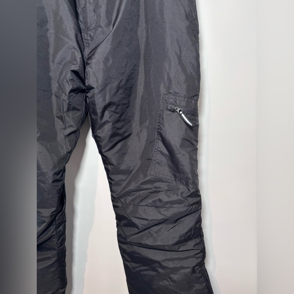 ARCTIC QUEST Insulated Black Snow Ski Pants Snap Button Waist Size Large - Picture 4 of 9